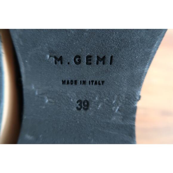 M. GEMI The Greta Clog Italian Suede Leather Made in Italy Garmentory 39 9 $298 - Picture 9 of 10